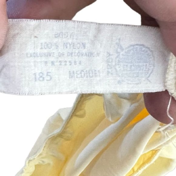 Vintage Yellow Nylon‎ Slip - Picture 4 of 4